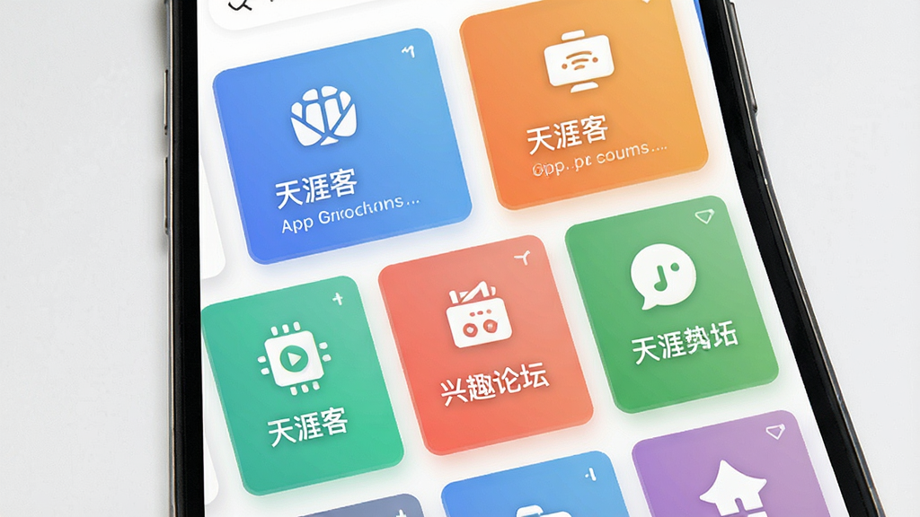 һ�����Ŀ�APP��Ȥ��̳���ۺϽ����չʾͼ������Ϊ�ֻ���Ļ��д����Ļ����ʾ�����ɫ��̳��鿨Ƭ�������У���Ƭ���а�����ƺ�ͼ�꣬�����ɾ���࣬������£��Ű������ϸ�����������ʸ��壬�ɾ����޶���Ԫ��