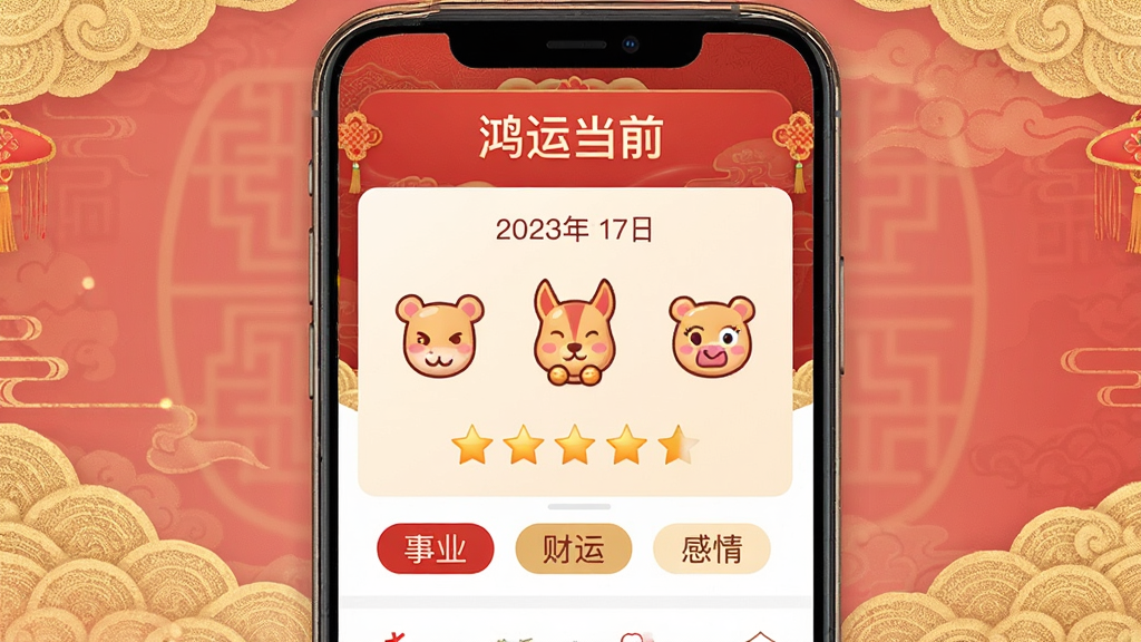 一张手机应用界面截图风格的图片,画面中央展示