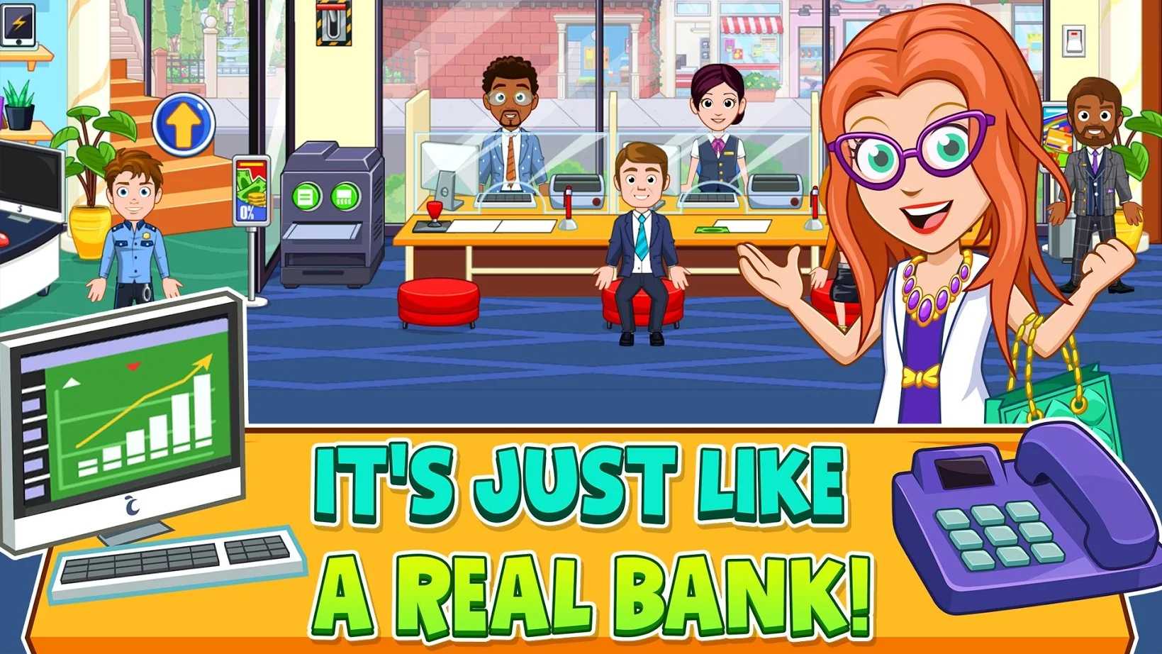 �ҵĳ������йٷ����İ���Ϸ���أ�My City Bank����װ������Ȩ�����ý��������ͼ