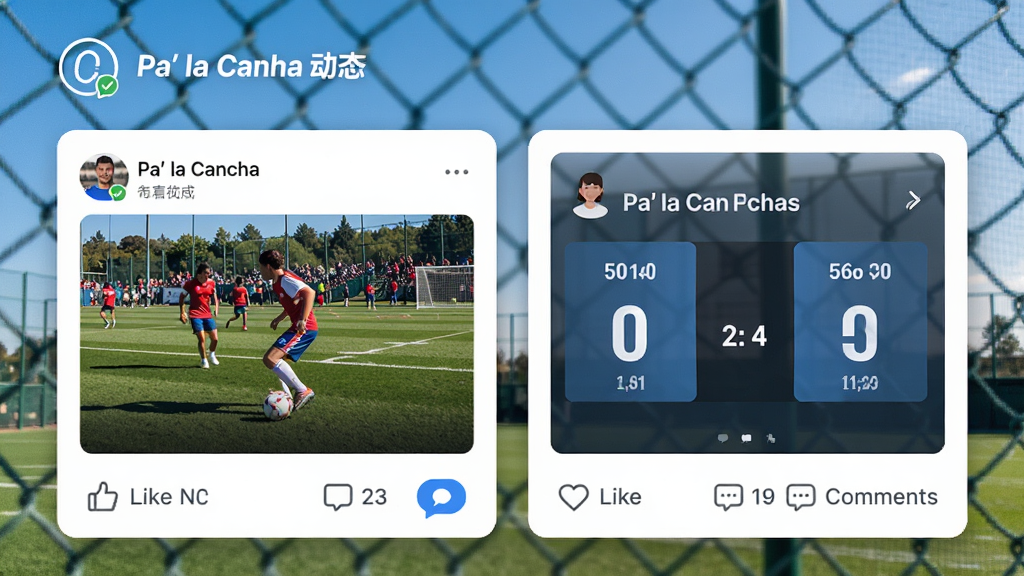 Pa�� la Cancha ������̬ҳ�棬չʾ�û������ı�����Ƭ�ͱȷֽ�ͼ������������ͼ�������ɼ���������ÿ�Ƭʽ���֣��������˶���Χ�������죬�������£�����������������Ԫ��