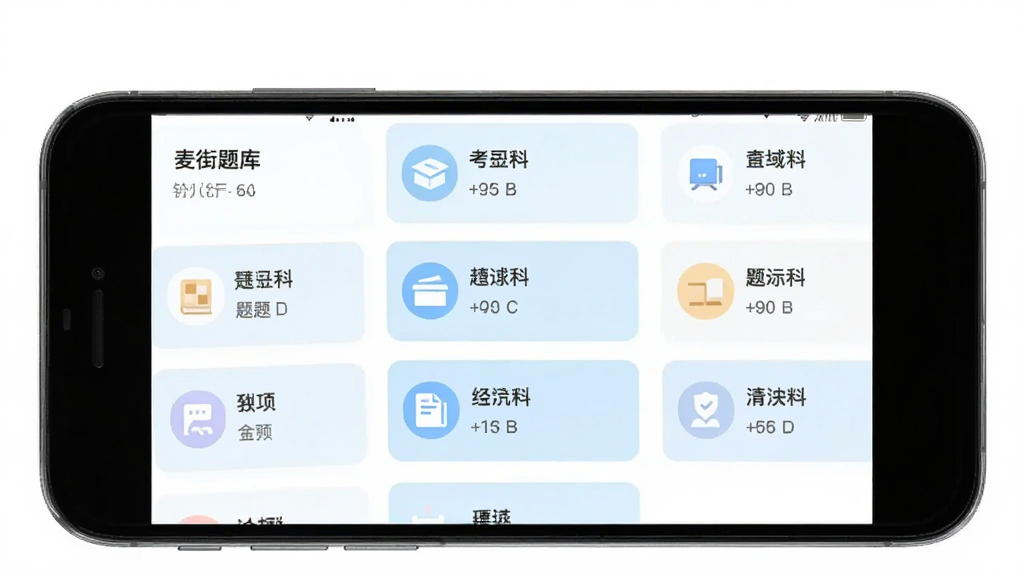 手机屏幕中展示