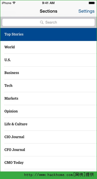 �������ձ�Ӣ�İ�iOS�ֻ���app��The Wall Street Journal.��
