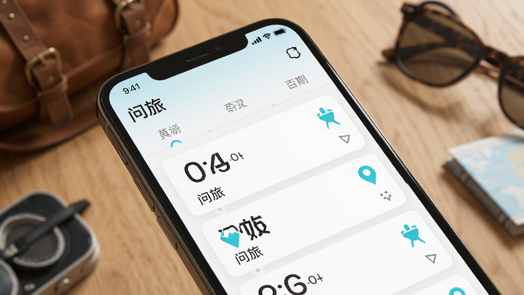 һ��չʾ�����á�APP�г̹���������ֻ���дͼ���ֻ���Ļ��ʾ�������е��г̿�Ƭ����Ƭ����ʱ�䡢�ص�͡����á�Сͼ�꣬����Ϊľ�������������Ʒ�������ůдʵ��ϸ�����������ʸɾ����޶���Ԫ��