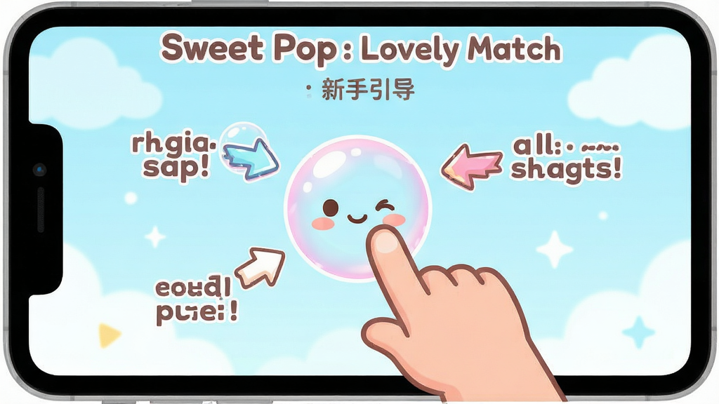 Sweet Pop : Lovely Match ������������ʾ��ͼ��������һֻ��ͨ��ָ���ڵ�����ݣ��Ա��м�ͷ��������ʾ���������������������¿ɰ����Ű����������ʸɾ����޶���Ԫ�ء�