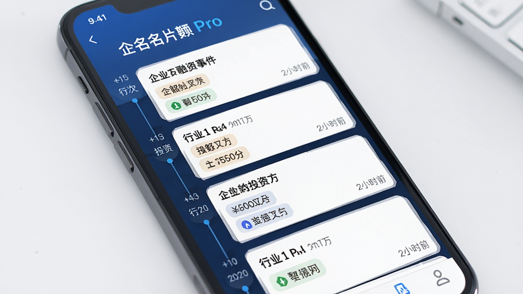 ����ƬPro�����¼��б����棬����չʾ�ֻ���Ļ����Ļ�ڰ�ʱ���������������ſ�Ƭ����Ƭ�ϱ�ע��ҵ���ơ������ִΡ������Ͷ�ʷ�������Ϊ��ֱ�б������Ϊ��Ѷ��App��ˬ���ϸ�ڰ�����ҵ��ǩ��ʱ��������ʸ��壬�ɾ����޶���Ԫ��