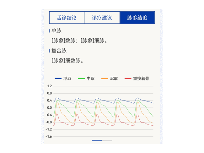 知医 安卓版 脉象监测界面