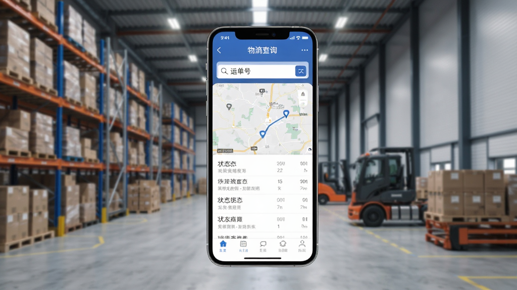 ����������˾����App������ѯҳ�棬�������������˵��ţ��·�չʾ�����켣��ͼ��״̬�б����ֻ����������������ֿⱳ��ǰ���ִ�����񣬸��廭�ʣ��޶���Ԫ��