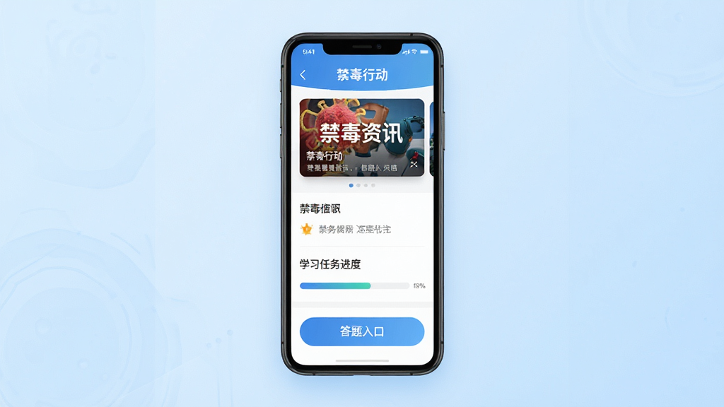 �����ж�APP������չʾ������Ϊ�ֻ���Ļ���沼�֣���Ļ����ʾ�����ж�Ӧ����ҳ������������Ѷ�ֲ�ͼ��ѧϰ�����������������ڰ�ť������Ϊ�ɾ���ǳ��ɫ���䣬���Ϊ��ƽ���Ƽ���UI��ƣ�ϸ������������1080P���ɾ��޶���Ԫ��